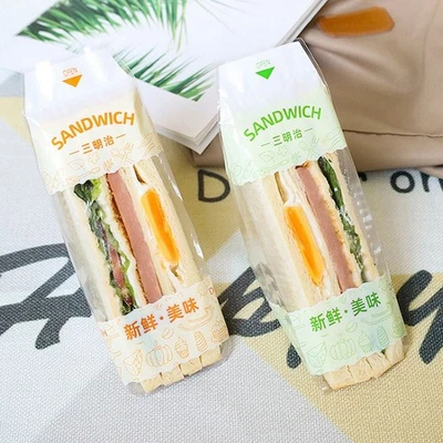 Transparent Bread Sandwich Bags Triangular Super Bags  Food - Image 1 of 4