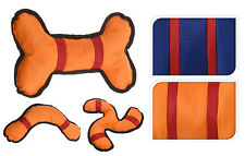 Dog Toy Throw or Chew Pet Garden Toys Tug and Pull Play 3 Shapes 2 Colourways