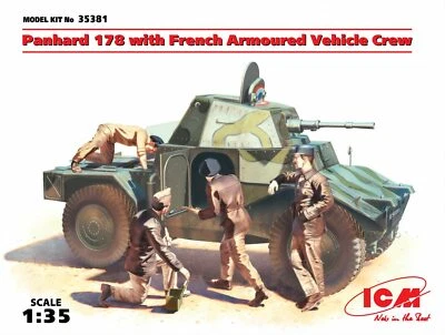 Panhard 178 with French Armoured Vehicle Crew scala 1/35 ICM 35381 - Immagine 1 di 4