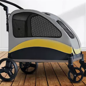 Large Pet Dog Stroller Outdoor Pet Jogger Stroller with Easily Walk in/Out Doors - Picture 1 of 16