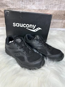 Saucony Cohesion 14 Lace To Toe Black/Black size 4.5 M Unisex Child Big Kid - Picture 1 of 10