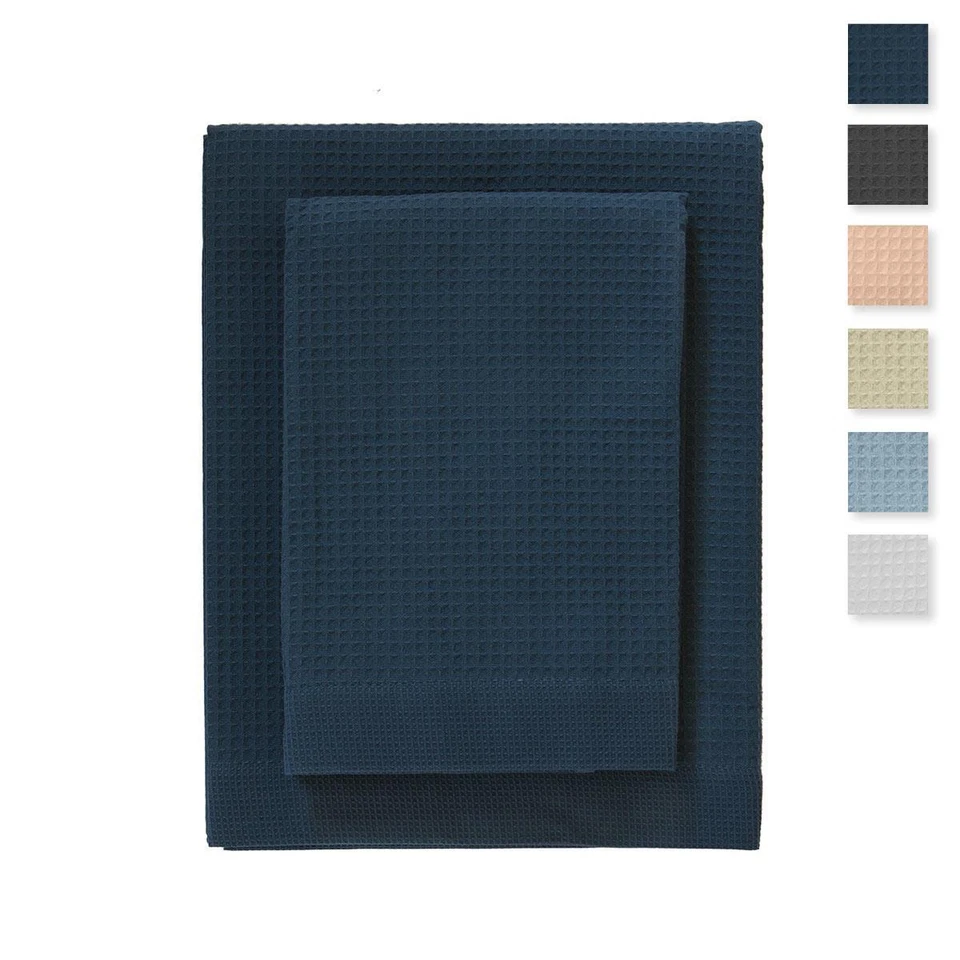 Set 1+1 Zucchi Solotuo Asciugamani+Ospite in tela Nido d‘ape Puro Cotone N173 - Immagine 1 di 1