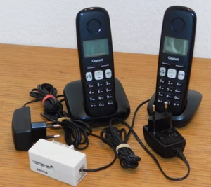 LOT 2 TELEPHONE fixe SANS FIL GIGASET A270H + BASE COMBINE SANS FIL - Photo 1/11