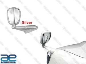 Car Bonnet Fender Side Mirror Wide Angle View LH Side Silver Universal Fit New - Bild 1 von 3