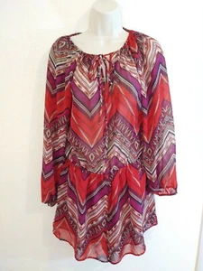 Neu mit Etikett Strampler Cowgirl Justice JR M Shorts Overall Aztekenmuster halbtransparent Festival - Bild 1 von 9