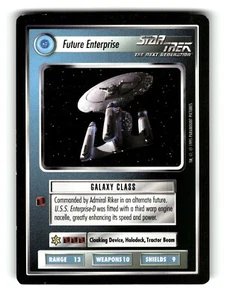 1995 Star Trek Black Border Alternate Universe Card Future Enterprise - Picture 1 of 4