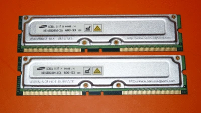 Samsung MR16R0824BN1-CG6 2-64MB PC600-53 600Mhz 53NS ECC 184-Pin Memory Module - Image 1 of 3