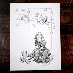 HARLEY QUINN HALLOWEEN POSTER 12 X 16" DC COMICS - COVER Frank Cho - Bild 1 von 3