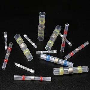 Solder Seal Sleeve Heat Shrink Butt Wire Connector Terminal Waterproof Insulated - Picture 1 of 6