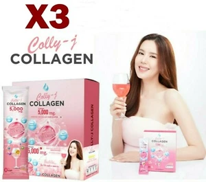 X3 Gluta+COLLY J Collagen White Nourish Skin Reduce Acne Scars Bones Hair Nails - Picture 1 of 12