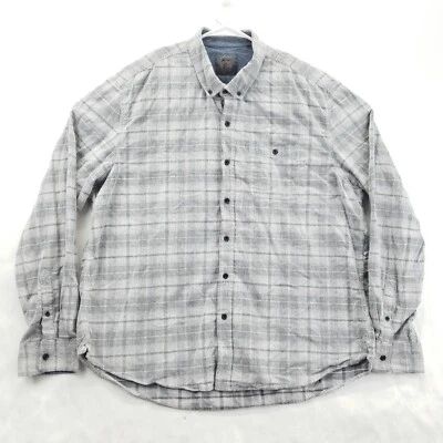 Copper & Oak Legacy Shirt Mens 2XL White Plaid Corduroy Long Sleeve Button-Down - Image 1 of 4
