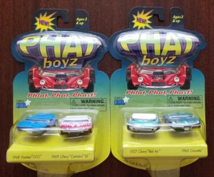 Phat Boyz die cast cars bundle: 68 GTO, 69 Camaro SS, 57 Bel Air, 63 Corvette - Picture 1 of 9