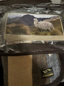 ANDEAN COLLECTION ,Alpaca and Sheep  Wool Blanket,  Queen  - Picture 1 of 7