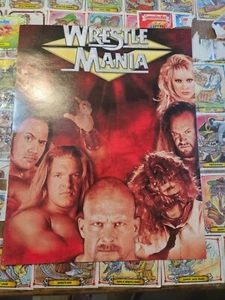 WWF WRESTLEMANIA 15 KANE STONE COLD MANKIND 11x14 glossy print poster damaged - Picture 1 of 1