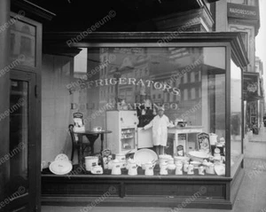 Refridgerators Dulin Martin Co Window1920's Vintage 8x10 Reprint Of Old Photo - Picture 1 of 1