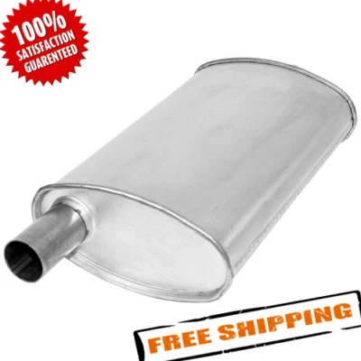 Глушитель выхлопной системы AP Exhaust 3751 серия Enforcer алюминиевая сталь овальное стекло упаковка - Изображение 1 из 4