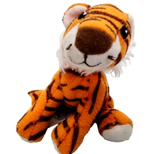 Juguete de peluche McDonald's Ty 2009 Tigre 3" etiqueta naranja marrón - Imagen 1 de 8