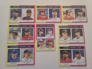 2024 Topps Heritage League Leaders Set #306-#313 (8 Cards) Ohtani, Acuna,+++ - Picture 1 of 1