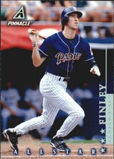 1998 Pinnacle Home Statistics Back #24 Steve Finley