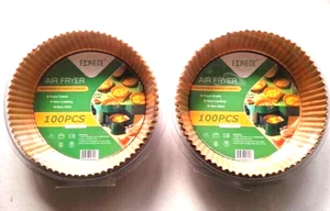 New! 200 Pk. Air Fryer Disposable Parchment Paper Liners 6.3" Round - FREE SHIP! - Picture 1 of 8