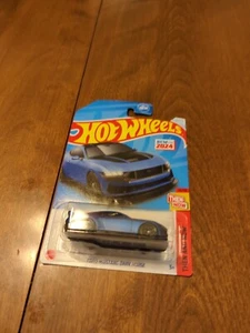 2024 Hot Wheels #250 Then And Now 10/10 Ford Mustang Dark Horse blau mit schwarz 5Ys - Bild 1 von 4