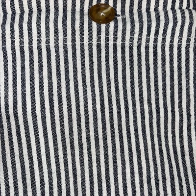 Pottery Barn Wheaton Queen Striped Linen Cotton Duvet Cover Blue & White - Image 1 of 4