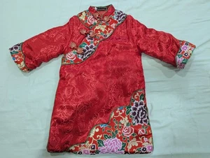 Girls Chinese Clothing Thick  Cotton Winter Coat Cheongsam Dress Size 4 years XL - Picture 1 of 8