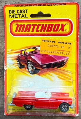 Matchbox Red  '57 "T" Bird - 1982 #42 - Dot Dash Wheels - Rare - Image 1 of 4