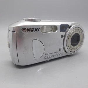 Sony Digital Camera Cybershot DSC-P73 4.1MP Silver Tested - Picture 1 of 8