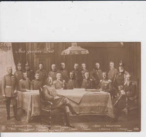 AK WK1 - Berlin Adel Aus großer Zeit Kaiser Wilhelm II. + Generäle 1915 - Bild 1 von 2