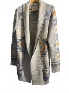 Lucky Brand Cozy Southwestern Patterned Boho Cardigan Pullover Large - Bild 1 von 8