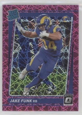 2021 Panini Donruss Optic Rated Rookie Pink Velocity Prizm 10/79 Jake Funk #295 - Image 1 of 3