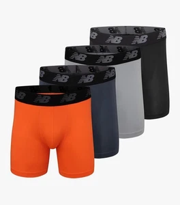 Calzoncillo boxer New Balance estándar de 5" rendimiento sin volar para hombre (paquete de 4) talla M - Imagen 1 de 15