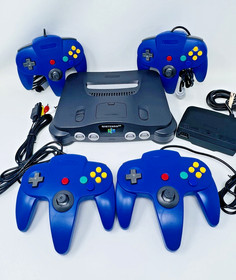 Authentic Nintendo 64 N64 Console System Bundle Clean with Controllers US Seller