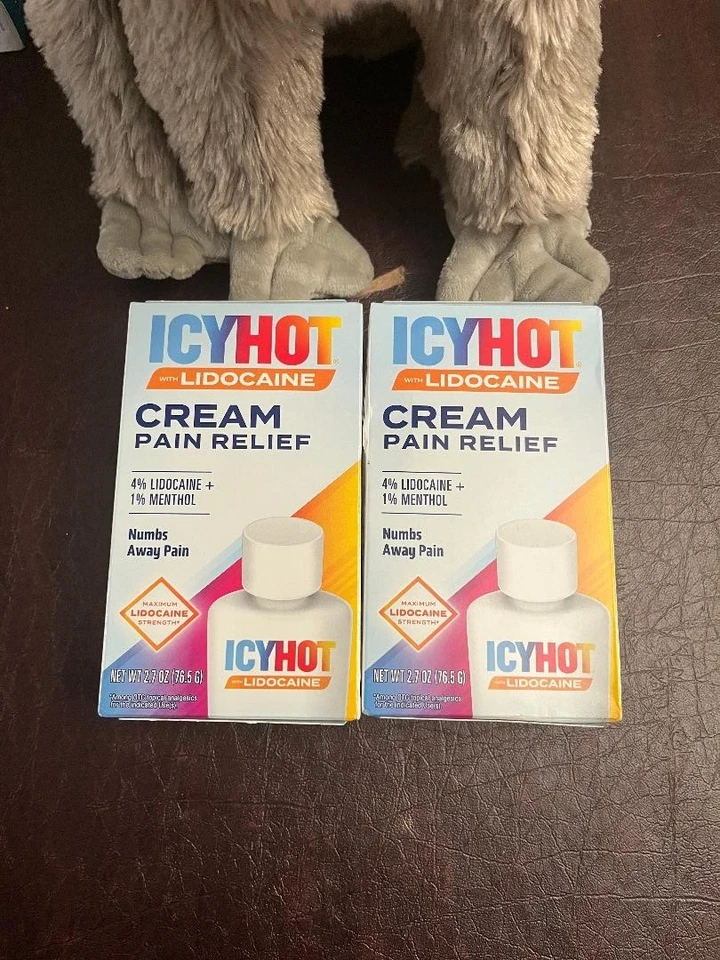 IcyHot Cream creme para alívio da dor mentol 2,7 oz (pacote com 2) EXP 05/27 - Imagem 1 de 2
