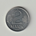 DDR 1978 A. 2 Mark Münze. 2 Scans. Deutsche Demokratische Republik