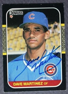 Chicago Cubs star Dave Martinez signed / autographed 1987 Donruss baseball card- - Picture 1 of 1