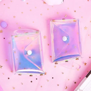 Coin Wallet Data Cable Bag Money Pouch Clear Plastic Purse Fashion - Bild 1 von 11