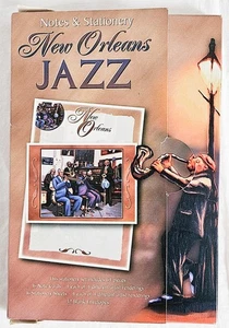 Papelería Nueva Orleans Jazz Hojas Temáticas Sobres y Tarjetas Caja Abierta - Imagen 1 de 4