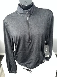 FREE COUNTRY WOMENS CLOUD KNIT HALF 1/2 ZIP DOUBLE BACK PULLOVER TOP SMALL NWT - Picture 1 of 3