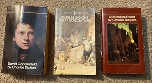 Dickens paperback lot - Great Expectations David Copperfield Our Mutual Friend - Imagen 1 de 3