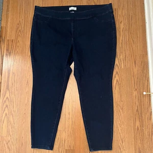 Lane Bryant Size 26 Plus Flex Magic Waistband High Rise Jegging Dark Wash - Picture 1 of 6