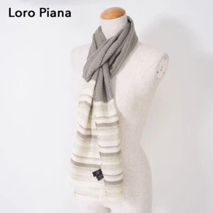 Loro Piana Silk Linen Large Scarf Unisex Made in Italy - Picture 1 of 6