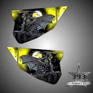 Polaris RZR 1000 XP TMW Sidewinder Venom Door Wrap Gráficos Guardian Amarillo - Imagen 1 de 1