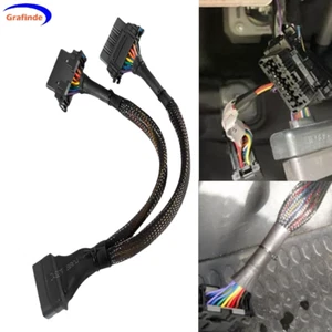 Adaptador de cable de extensión divisor OBD-II de 16 pines macho a hembra cable Y de 30 cm (1 pie) - Imagen 1 de 12