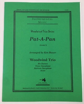 Pat A Pan Woodwind Trio Sheet Music Grade 2 Bb Clarinet Tenor Baritone Sax - Image 1 of 4