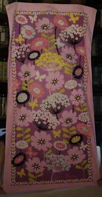 Vera Bradley Beach Towel Original Light Pink Floral 33x63 Large - Image 1 of 4