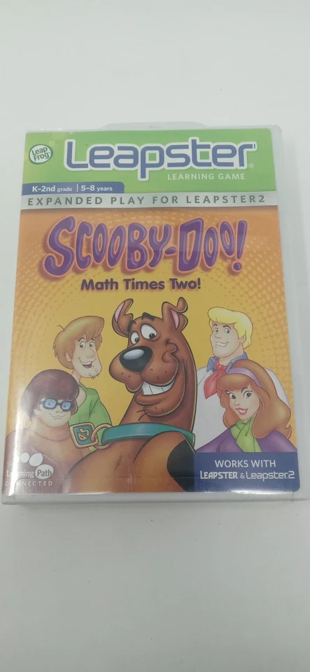 LeapFrog Leapster 1 & 2 Learning Game Scooby-doo Math Times Two