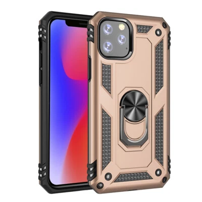 Funda rígida con soporte para iPhone 15 14 3 12 Pro 11 7 8 Plus XS Max XR Foto 1 de 4