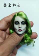 1/6 WOLFKING Female Joker Clown Gir Head Sculpt Green Hair fit 12'' Figure
